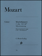 Piano Concerto in C Major, K. 467 piano sheet music cover